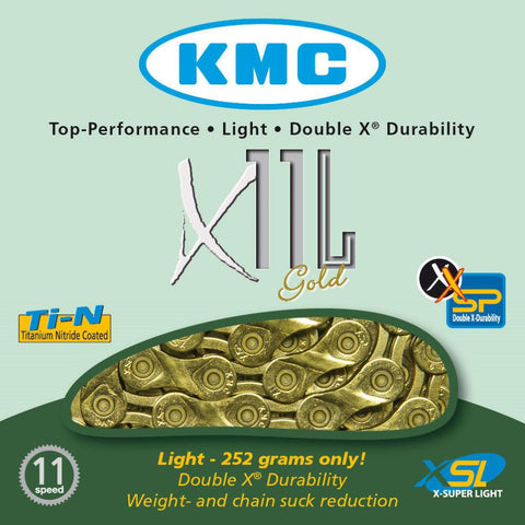 CADENA KMC X11L GOLD 11 VEL.